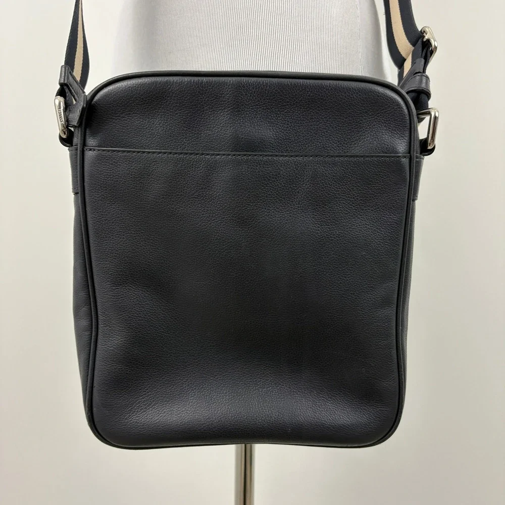 Coach Charles Flight Crossbody Messenger Bag Men's Midnight Leather